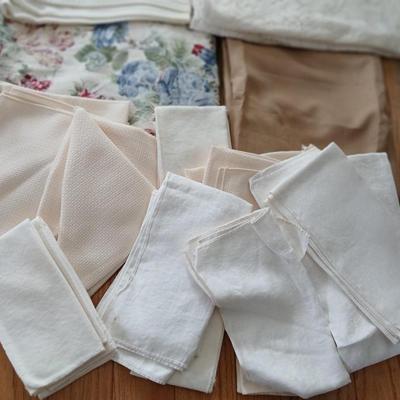 Table linens - nice lace, and other beautiful, patterned tablecloths