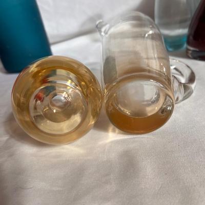 Colorful Glass Pitchers & Vases (P-RG)