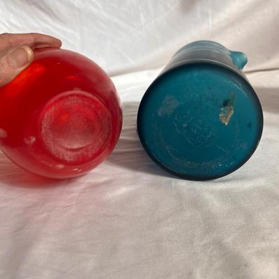 Colorful Glass Pitchers & Vases (P-RG)