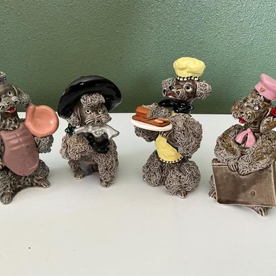 Poodles Thames Handpainted Japan, Relco Japan