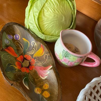 Unique serving bowls and faux cabbage