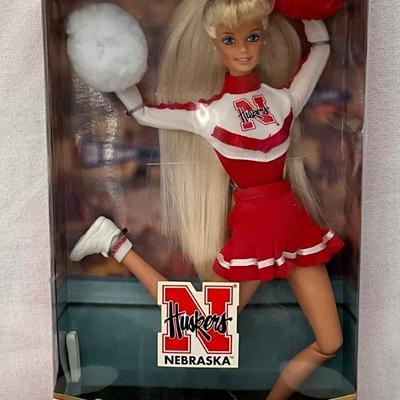 1996 Barbie Nebraska Huskers Official Licensed Collegiate Product, Mint/Excellent Unopened