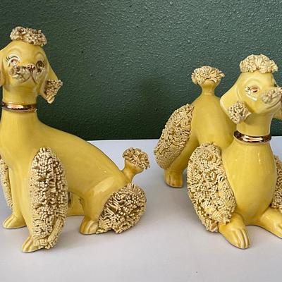 Vintage Royal Japan Ceramic Yellow Spaghetti Poodles