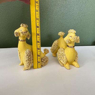 Vintage Royal Japan Ceramic Yellow Spaghetti Poodles
