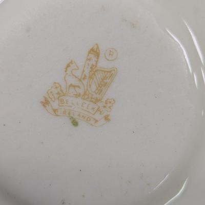 Belleek Fermanagh Ireland Shamrock Tea Set Different Maker Marks