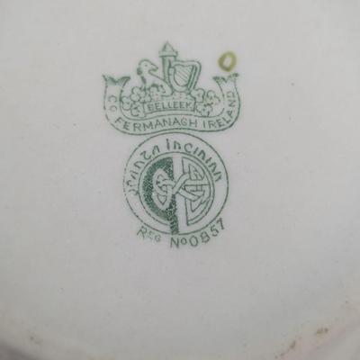 Belleek Fermanagh Ireland Shamrock Tea Set Different Maker Marks