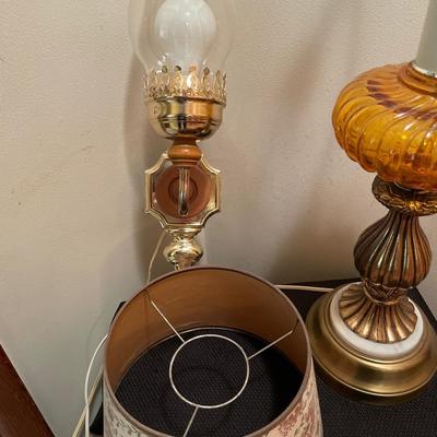 2 vintage lamps