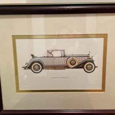 Vintage GE clock and Cadillac decor