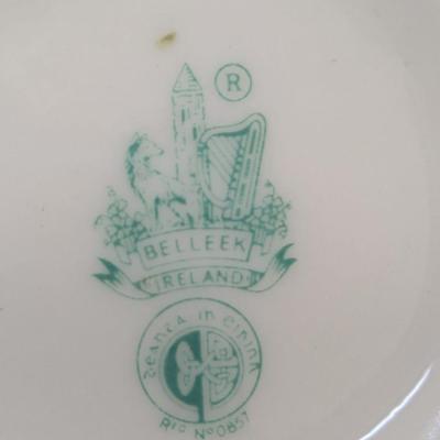 6" Shamrock Belleek Ireland Vase