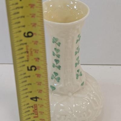 6" Shamrock Belleek Ireland Vase