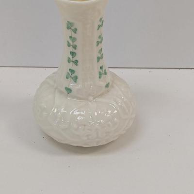6" Shamrock Belleek Ireland Vase