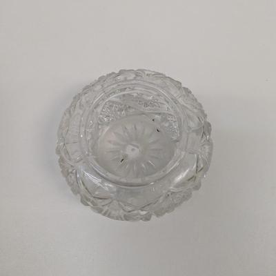 Cut Glass Victorian Style Hair Receiver