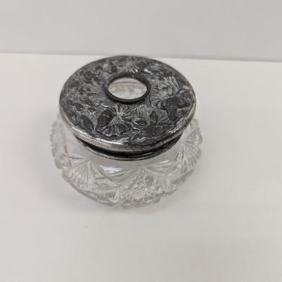 Cut Glass Victorian Style Hair Receiver
