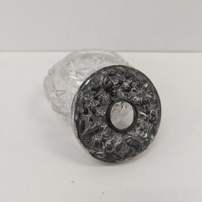 Cut Glass Victorian Style Hair Receiver
