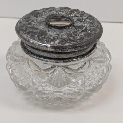 Cut Glass Victorian Style Hair Receiver