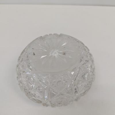 Cut Glass Victorian Style Hair Receiver