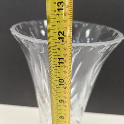 12" Crystal Flower Vase
