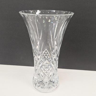 12" Crystal Flower Vase