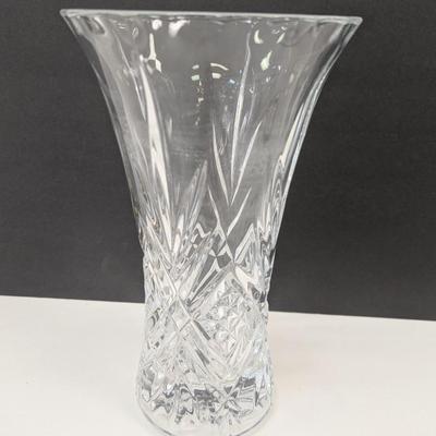 12" Crystal Flower Vase