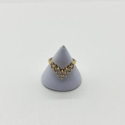 LOT 20J: 14K Gold Diamond size 7.5 Ring - 3.3 gtw