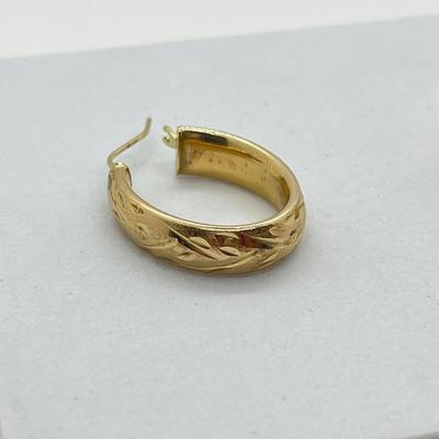LOT 24J: 14K Gold Hoop Earrings- 2.7 g