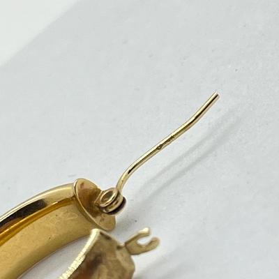LOT 24J: 14K Gold Hoop Earrings- 2.7 g