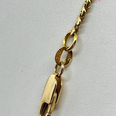 LOT 26J: 18K Gold 28” Necklace - Marked 750 Italy - 12.6 g