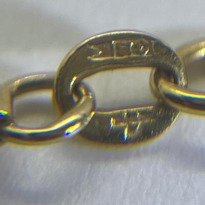 LOT 26J: 18K Gold 28” Necklace - Marked 750 Italy - 12.6 g