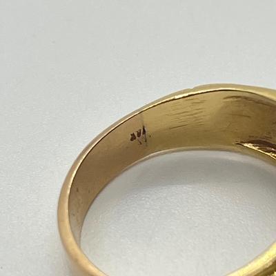 LOT 30J: 14K Gold Diamond Size 10 Ring - 8.4 gtw