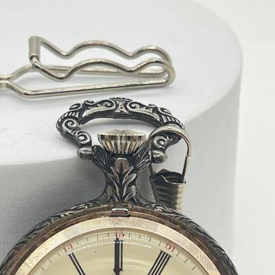 LOT 33J: Vintage Arnex 1976 Bicentennial 17 Jewels Incabloc Pocket Watch