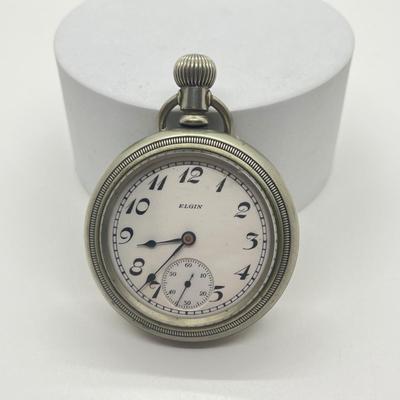 LOT 34J: Antique/Vintage Elgin Pocket Watch - Winds and Ticks