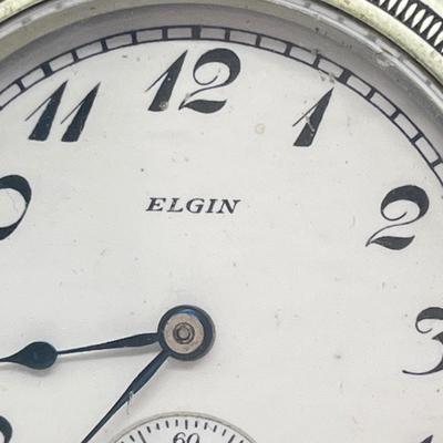 LOT 34J: Antique/Vintage Elgin Pocket Watch - Winds and Ticks