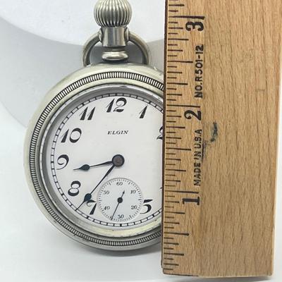 LOT 34J: Antique/Vintage Elgin Pocket Watch - Winds and Ticks