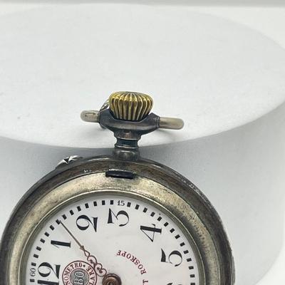LOT 35J: Vintage Chronometro Polare Pocket Watch 800 Silver