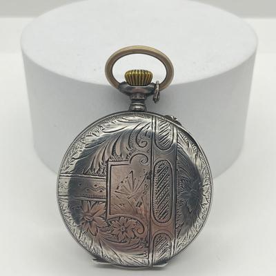 LOT 35J: Vintage Chronometro Polare Pocket Watch 800 Silver