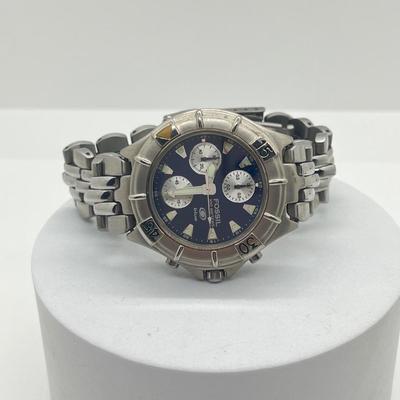 LOT 36J: Three Men's Wrist Watches - Citizen, Fossil, Timex