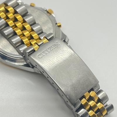 LOT 36J: Three Men's Wrist Watches - Citizen, Fossil, Timex