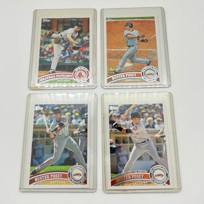 LOT 39J: 32 2011 Topps Baseball Cards - Jeter, Pujols, Ichiro, and More