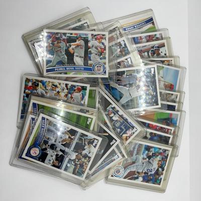 LOT 39J: 32 2011 Topps Baseball Cards - Jeter, Pujols, Ichiro, and More