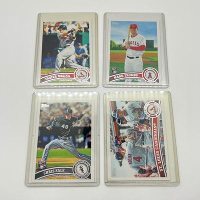 LOT 39J: 32 2011 Topps Baseball Cards - Jeter, Pujols, Ichiro, and More