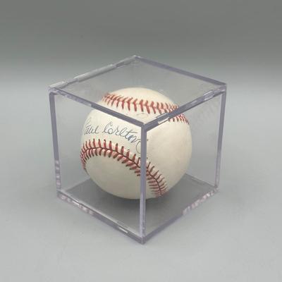 LOT 43: Steve Carlton Signed/Authenticated Baseball & Ricky Bottalico Signed Baseball