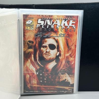 LOT 45: Collection of Signed Snake Plissken Chronicles Comic Books and More