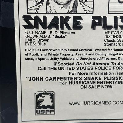LOT 45: Collection of Signed Snake Plissken Chronicles Comic Books and More