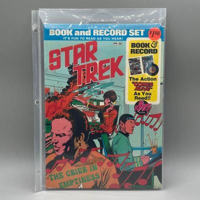 LOT 46: Three Star Trek Book & Record Sets