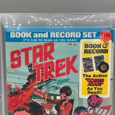 LOT 46: Three Star Trek Book & Record Sets