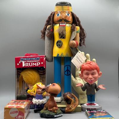 LOT 47: Novelty Collection - President Trump Troll, Fuzzy Wuzzy Soap & More
