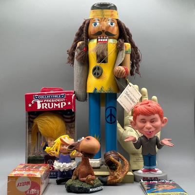 LOT 47: Novelty Collection - President Trump Troll, Fuzzy Wuzzy Soap & More