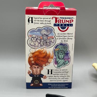 LOT 47: Novelty Collection - President Trump Troll, Fuzzy Wuzzy Soap & More