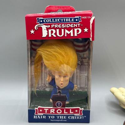 LOT 47: Novelty Collection - President Trump Troll, Fuzzy Wuzzy Soap & More