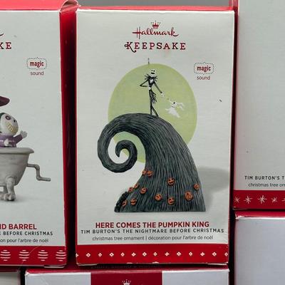 LOT 48: Hallmark Keepsake Tree Ornaments & More - Pirates Of The Caribbean, The Nightmare Before Christmas & More